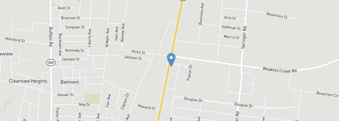 Map of Saratoga Springs, Utah, highlighting Linrose Dental's location with nearby streets and landmarks for easy navigation to dental services.